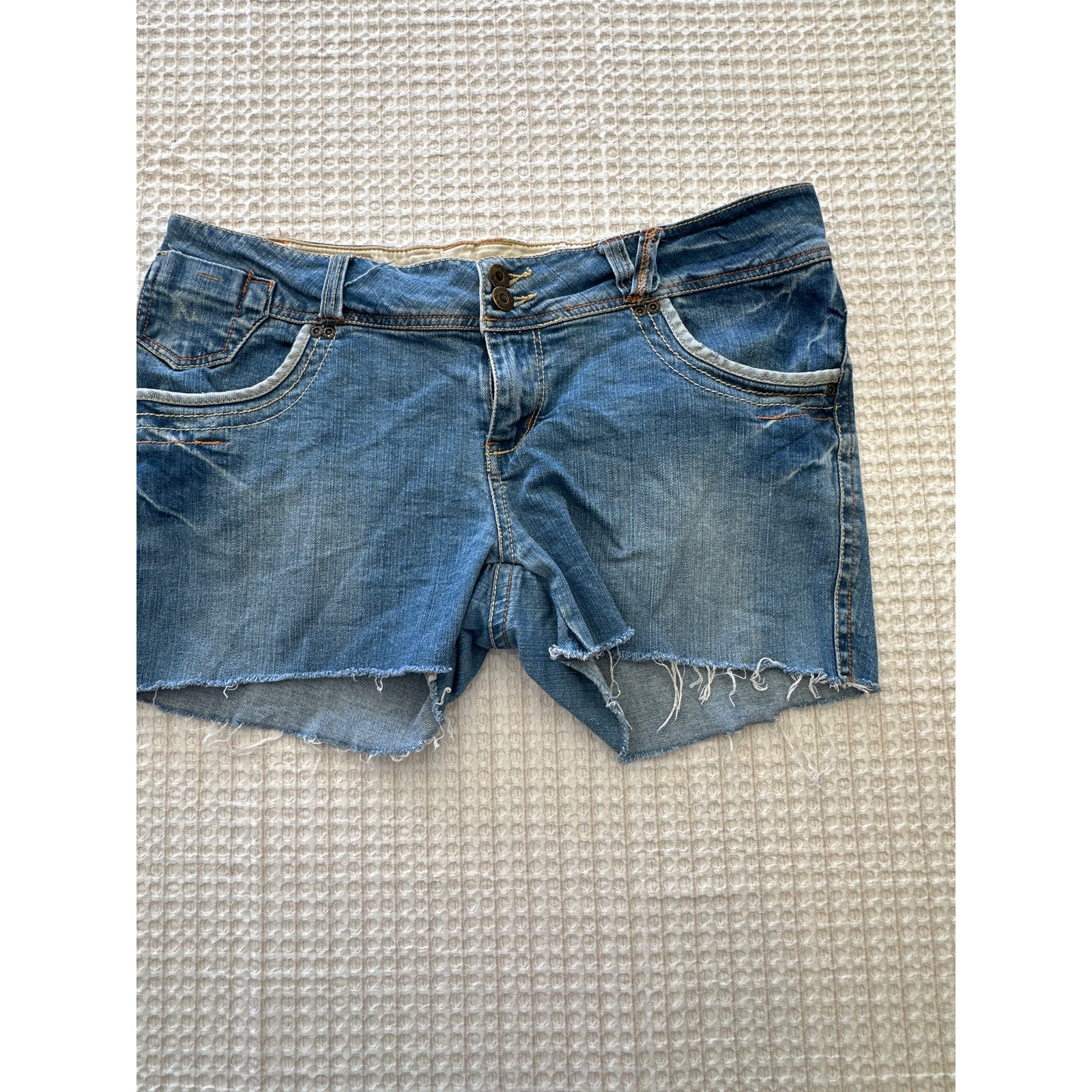 Tyte Women;S Denim Cutoff Shorts Low Rise Distressed